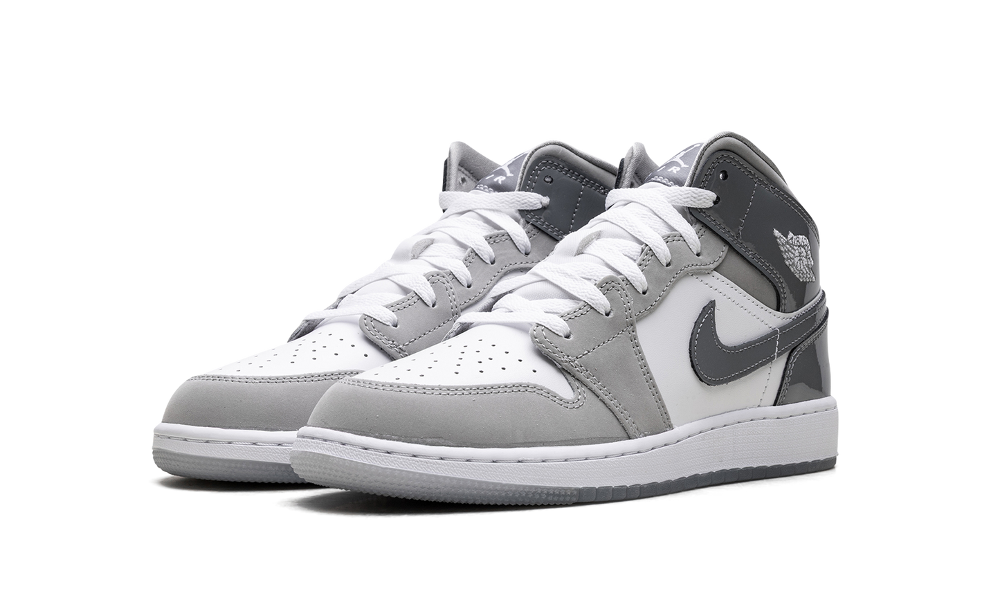 Jordan 1 Mid GS White Medium Cool Grey HF3193 100