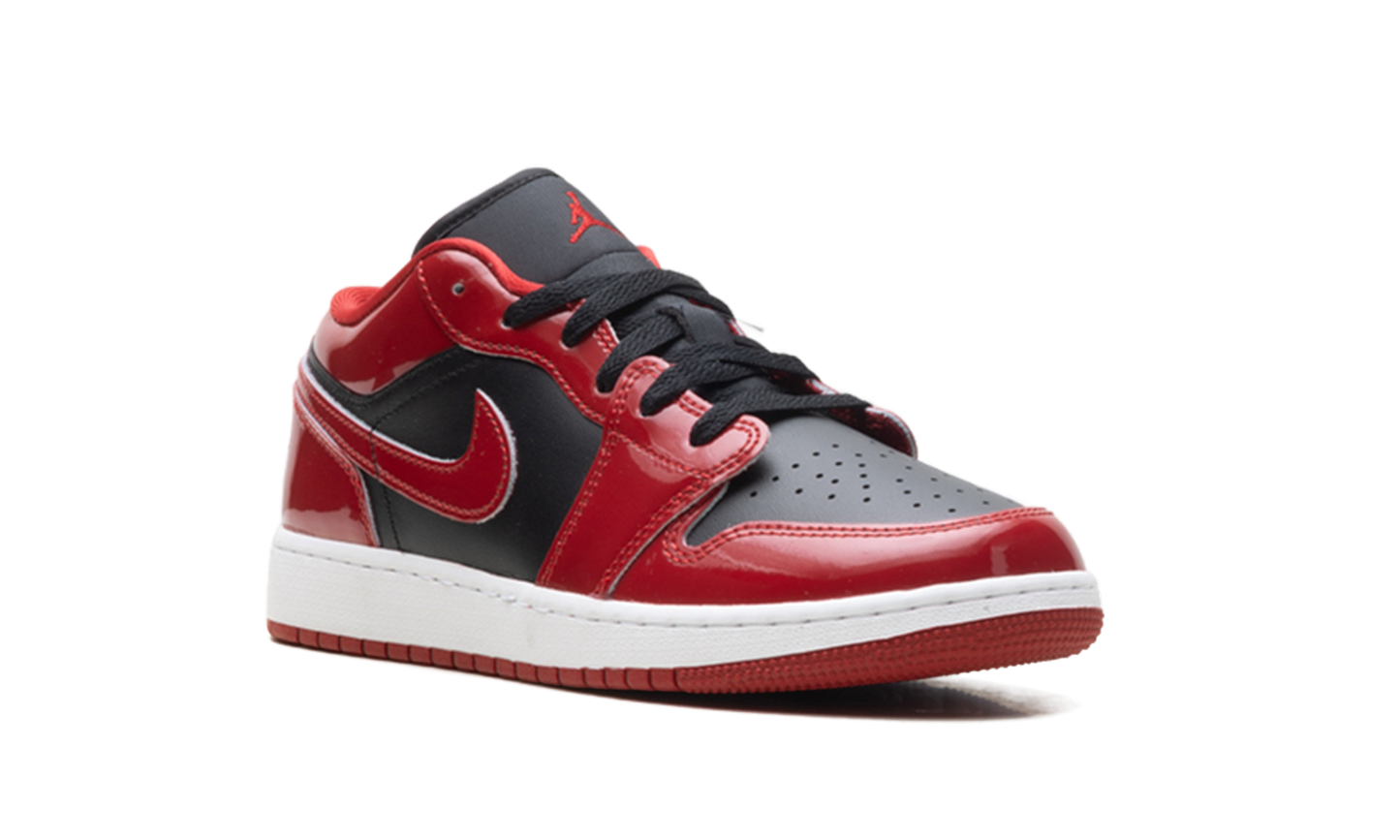 Air Jordan 1 Low SE GS Patent Bred HV4396 006