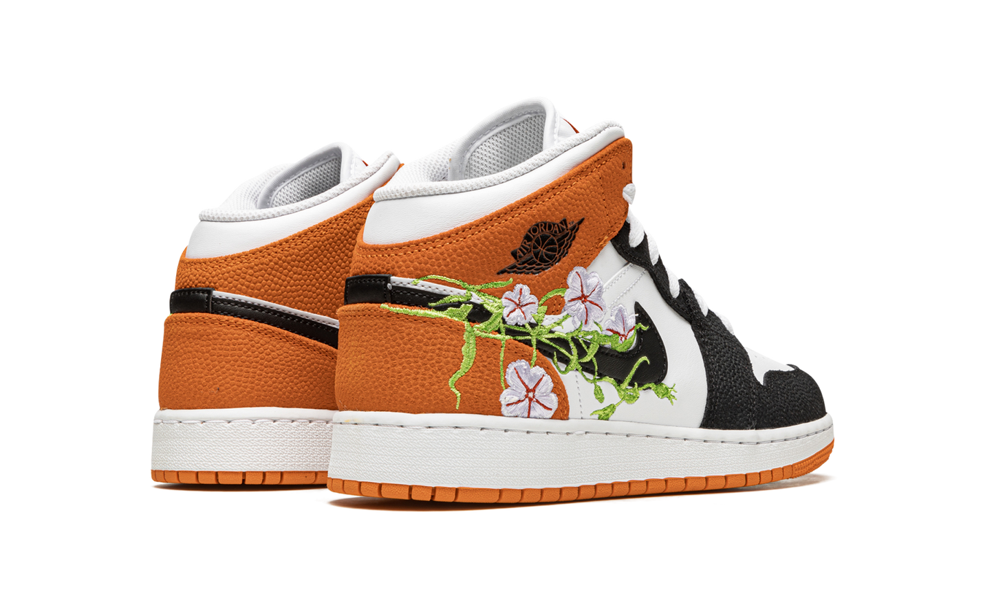 Air Jordan 1 Mid GS Basketball Blossom DQ8390 100