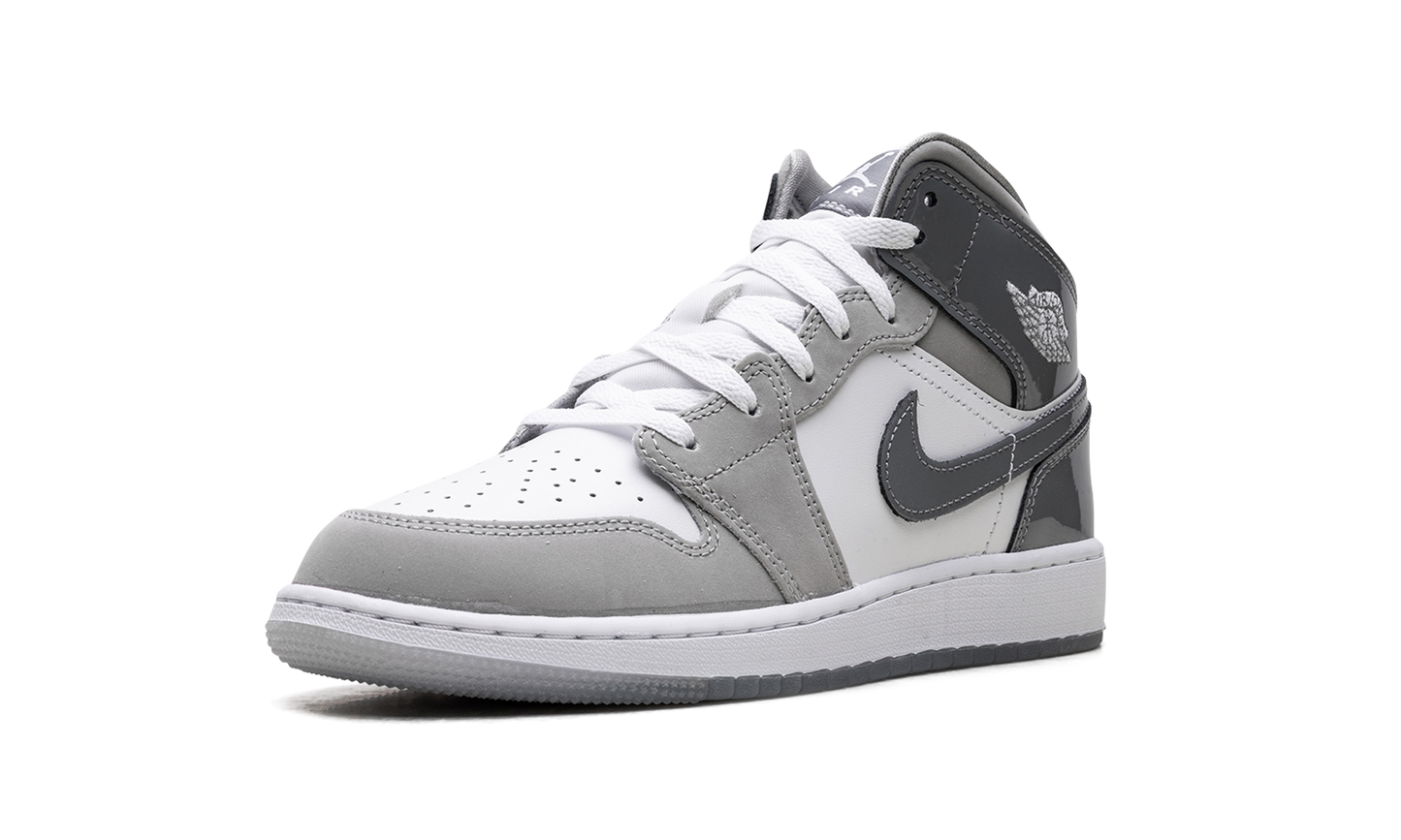 Jordan 1 Mid GS White Medium Cool Grey HF3193 100