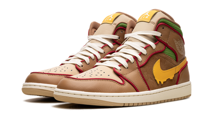Jordan 1 Mid SE Cheeseburger IB7403 224