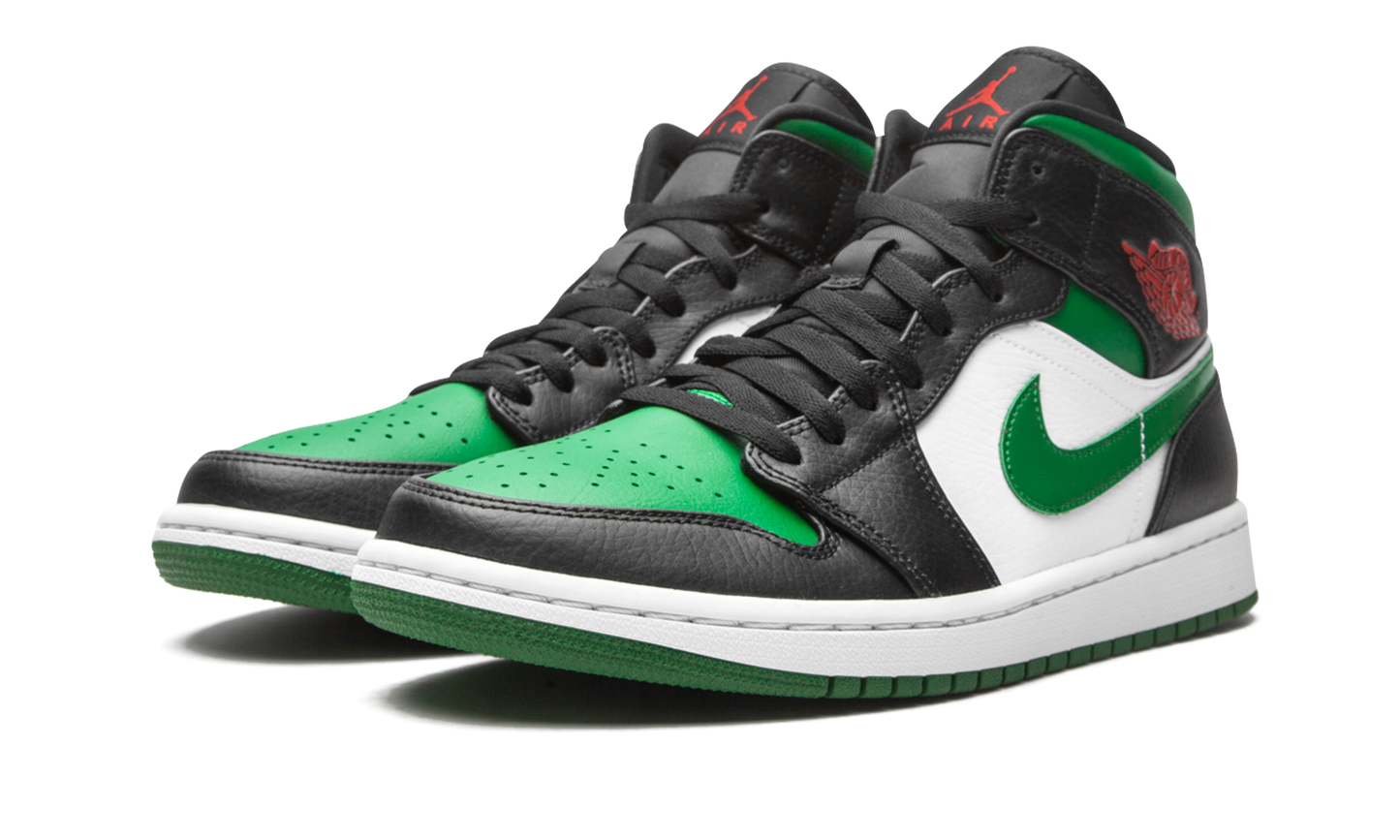 Air Jordan 1 Mid Green Toe 554724 067