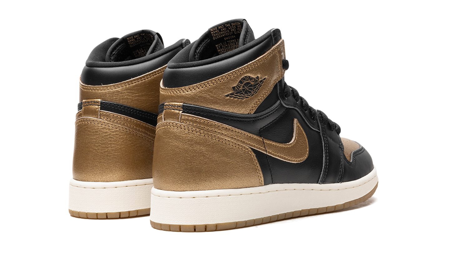 Air Jordan 1 GS Black Metallic Gold FD1437 071
