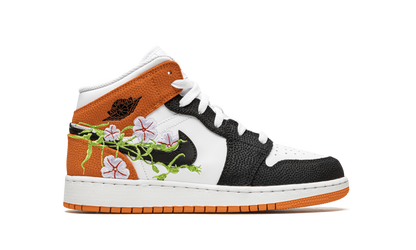 Air Jordan 1 Mid GS Basketball Blossom DQ8390 100