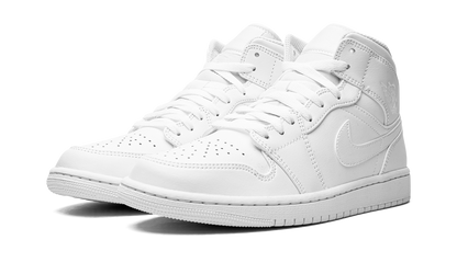Air Jordan 1 Mid Triple White 554724 136