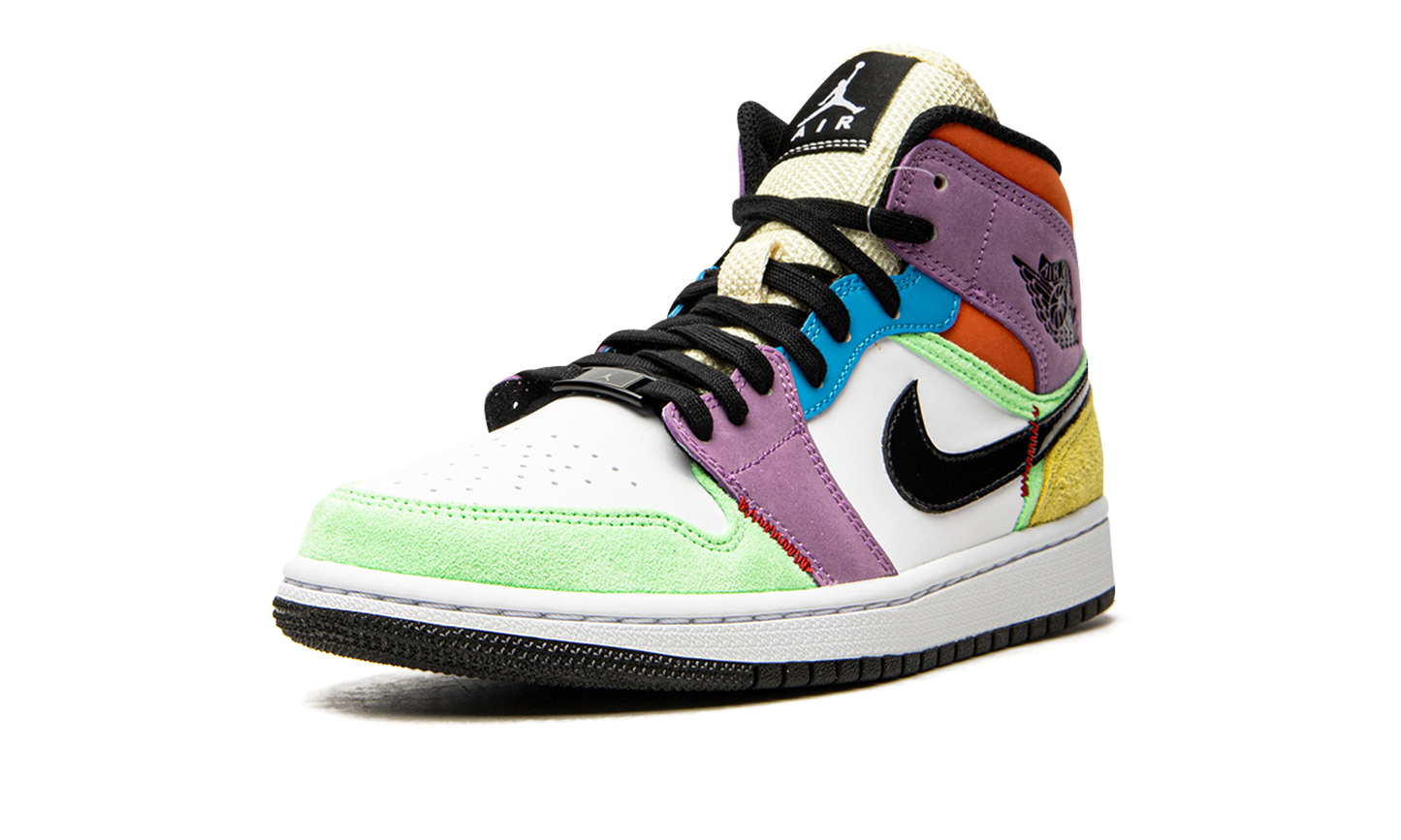 Air Jordan 1 Mid SE WMNS Lightbulb CW1140 100