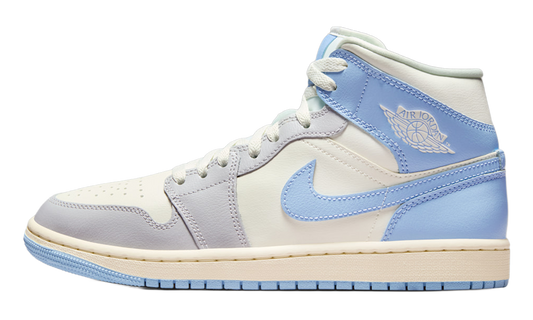 Air Jordan 1 Mid WMNS Psychic Blue Sail Coconut Milk BQ6472 402