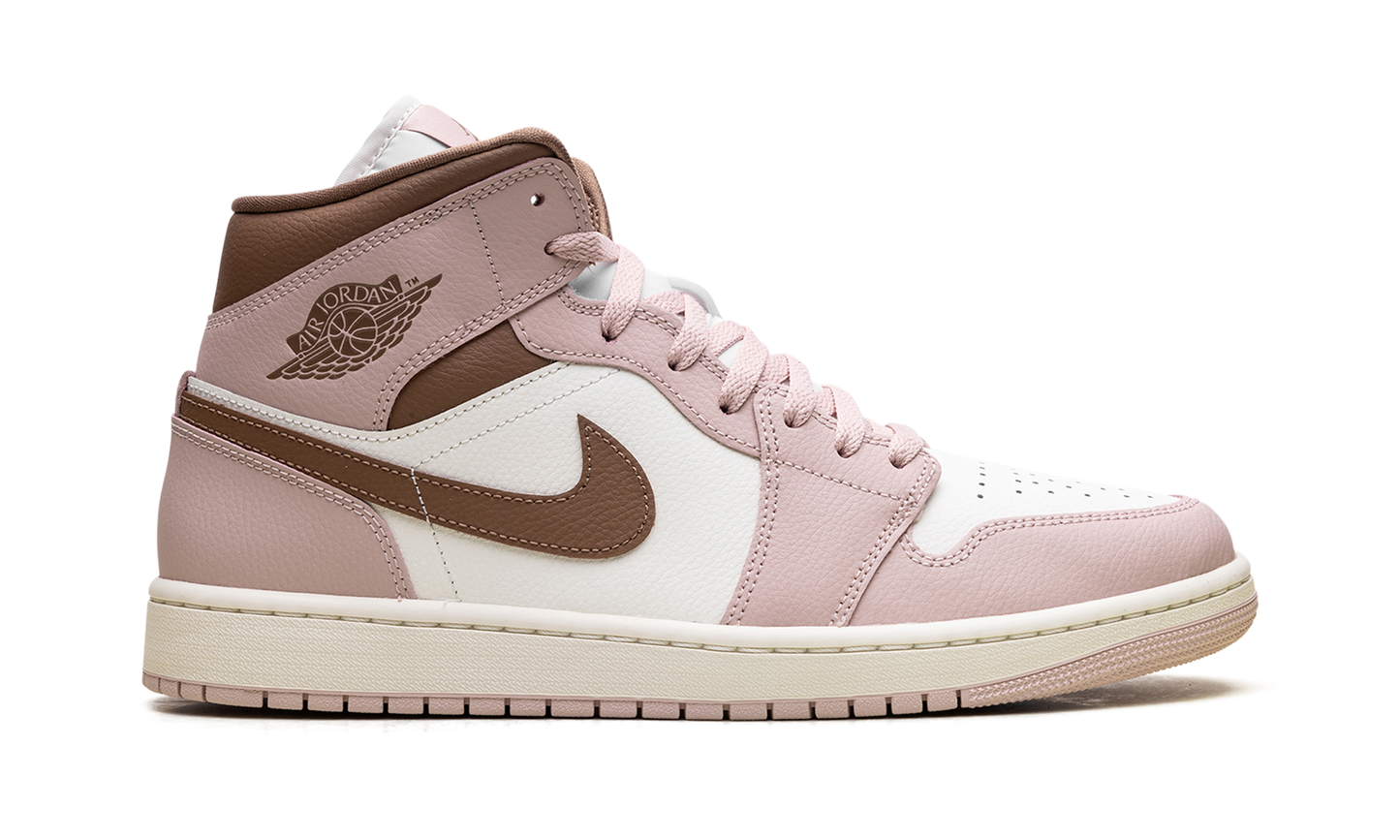 Jordan 1 Mid WMNS Pink Oxford Brown BQ6472 620