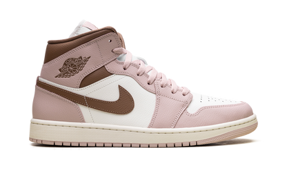 Jordan 1 Mid WMNS Pink Oxford Brown BQ6472 620