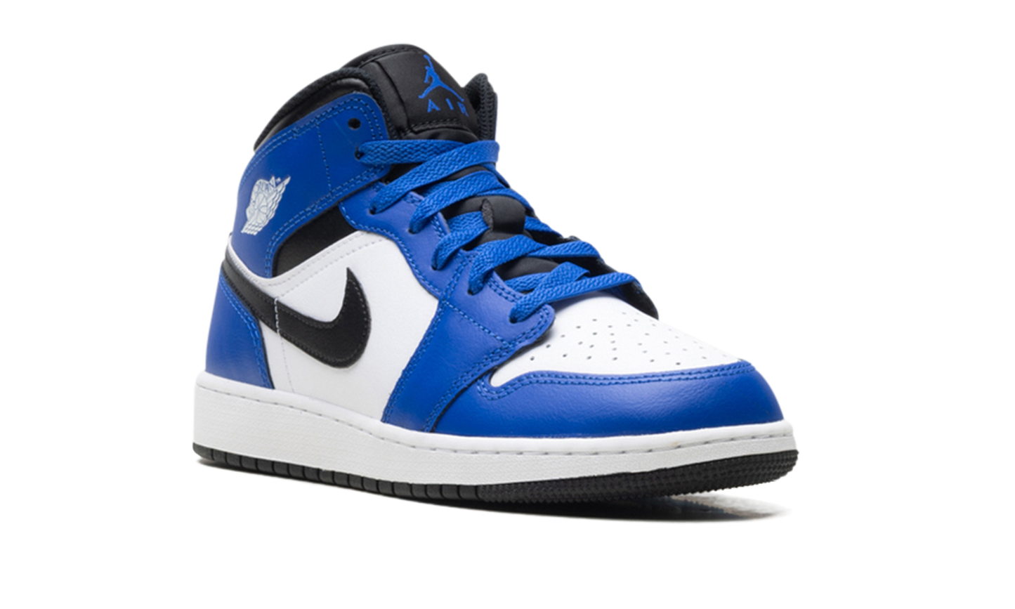 Jordan 1 Mid GS Game Royal White Black DQ8423 402