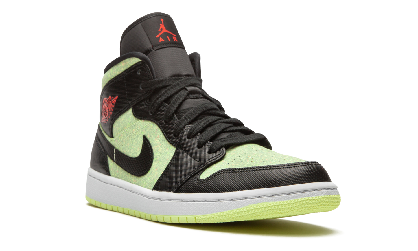 AIR JORDAN 1 MID SE WMNS Barely Volt / Chile Red CV5276 003