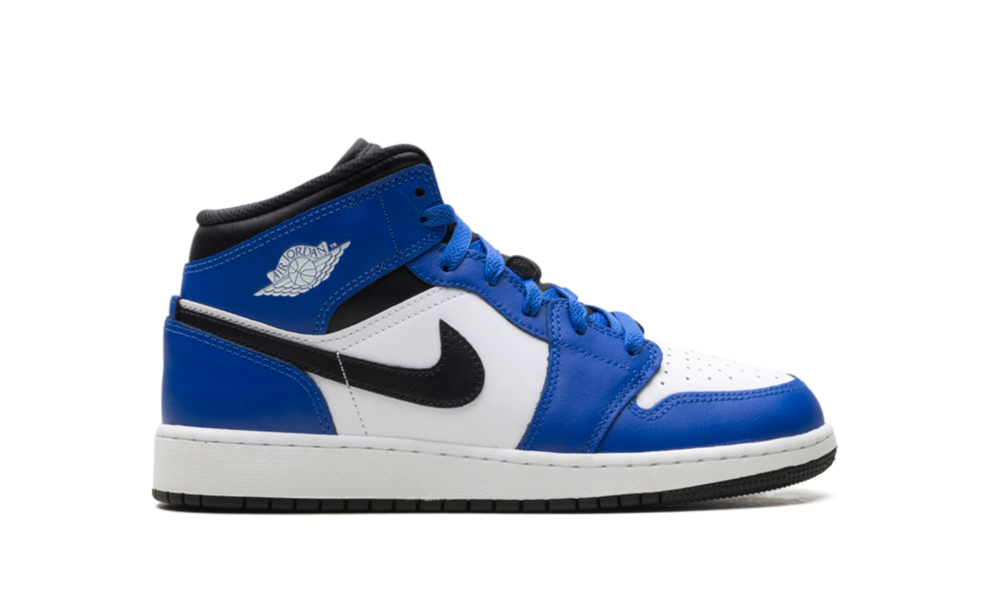 Jordan 1 Mid GS Game Royal White Black DQ8423 402