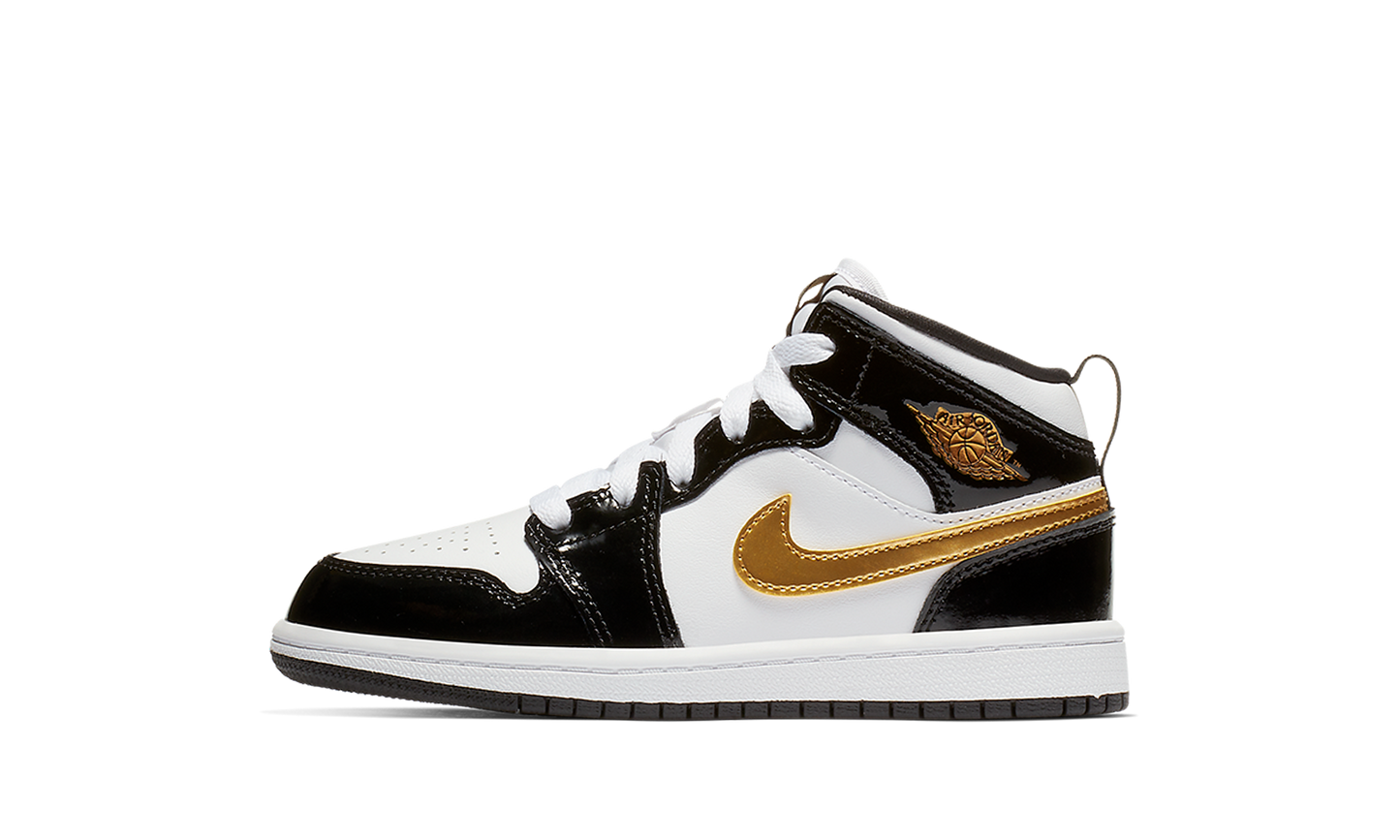 Jordan 1 MID SE PS Black/Gold BQ6932 007