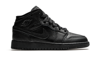 Air Jordan 1 Mid GS Triple Black 554725 091