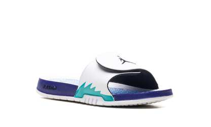 Jordan Hydro 5 Retro Slide White New Emerald Grape Ice Black 555501 103