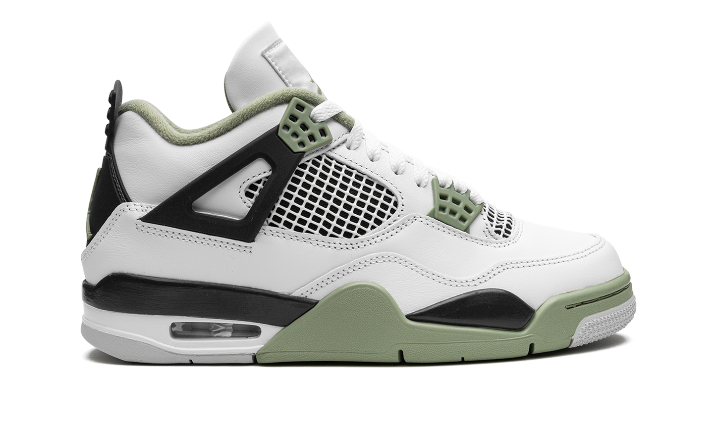 Air Jordan 4 Retro WMNS Seafoam Oil Green AQ9129 103