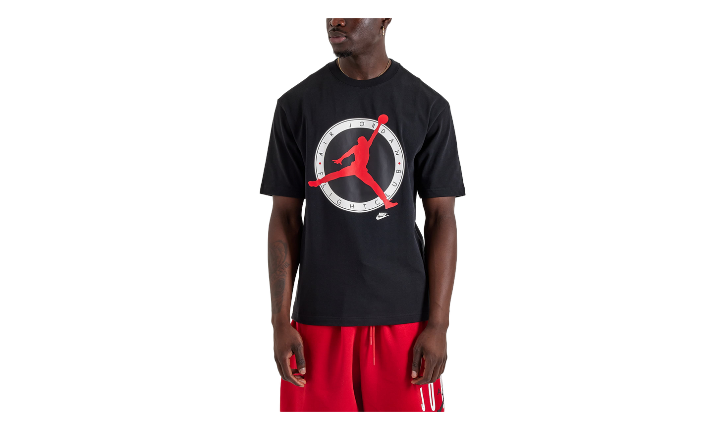 Jordan Flight Club T-Shirt Black / University Red IM1352 010
