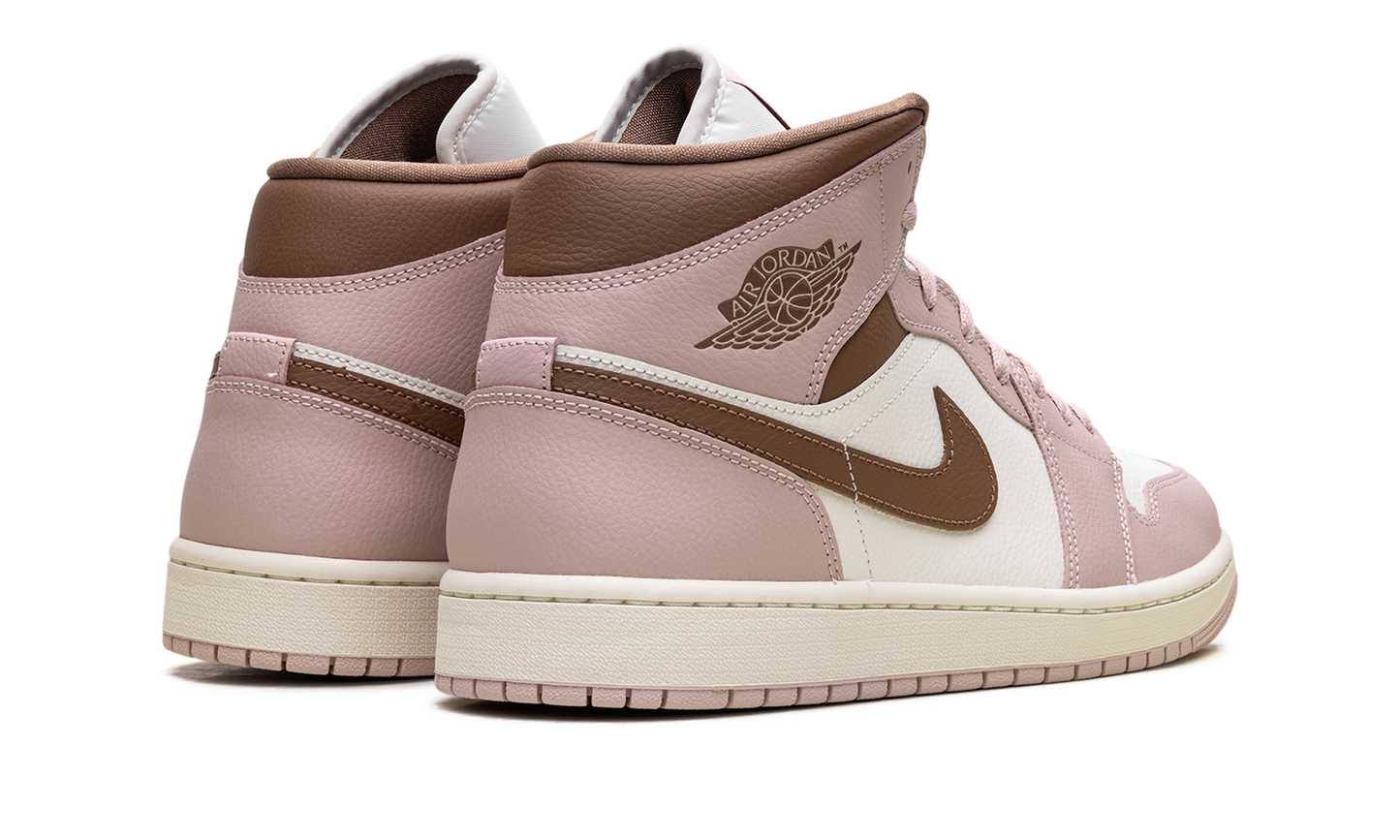 Jordan 1 Mid WMNS Pink Oxford Brown BQ6472 620