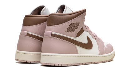 Jordan 1 Mid WMNS Pink Oxford Brown BQ6472 620