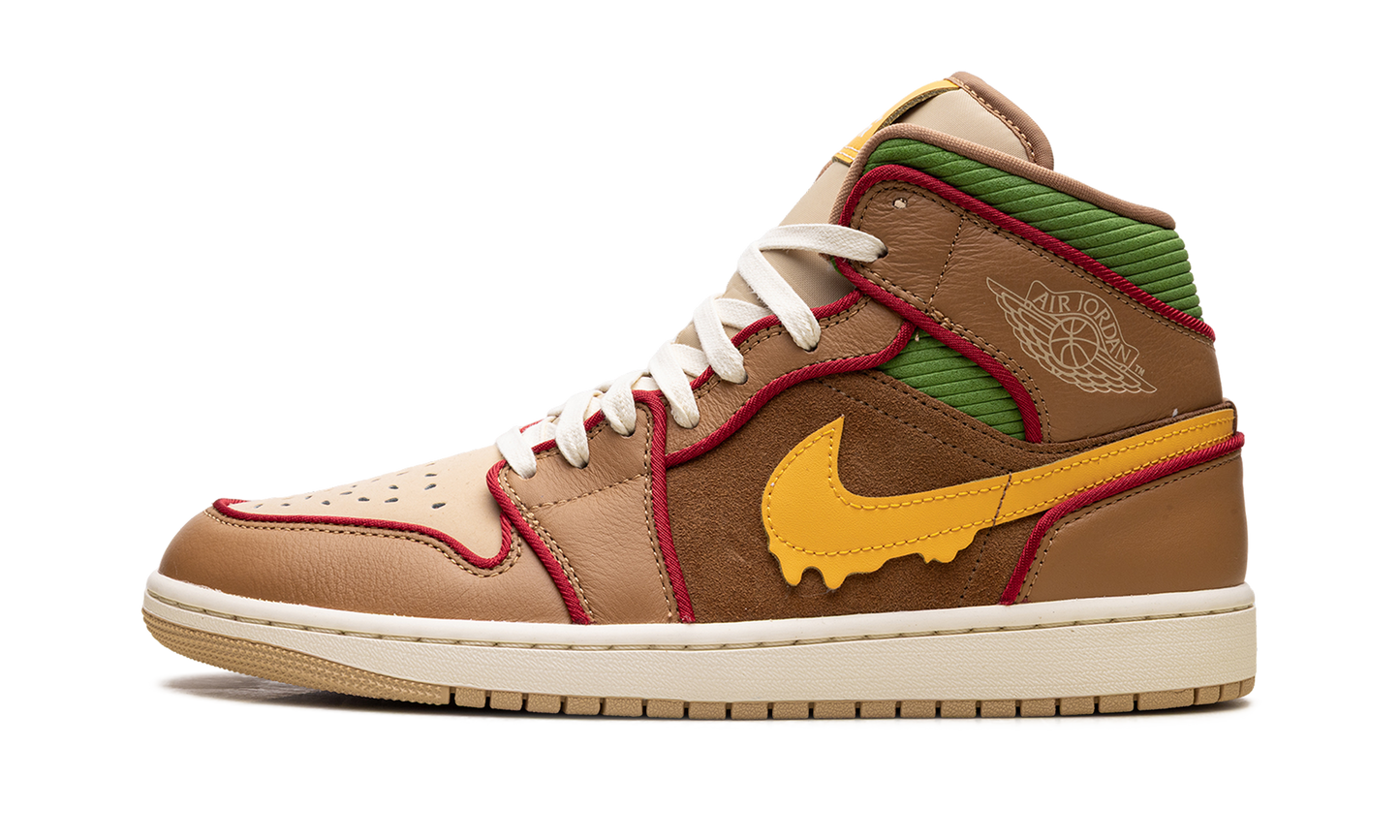 Jordan 1 Mid SE Cheeseburger IB7403 224