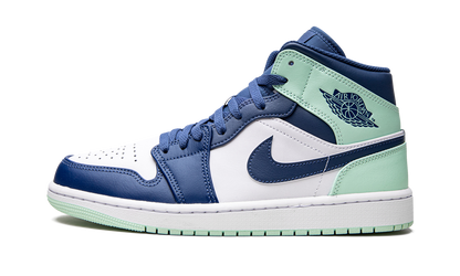 Air Jordan 1 Mid Blue Mint 554724 413