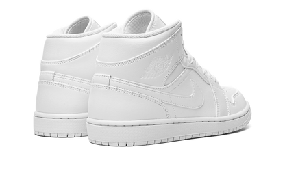 Air Jordan 1 Mid Triple White 554724 136