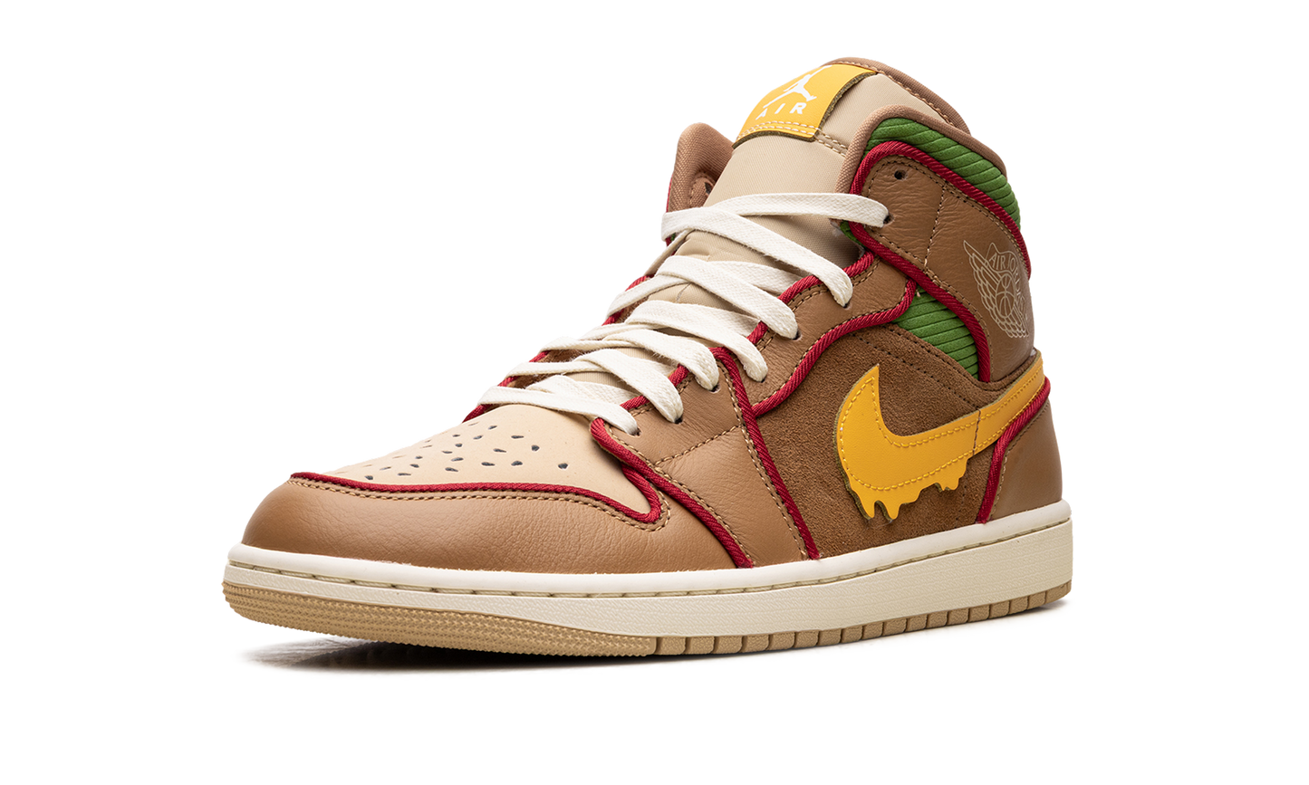Jordan 1 Mid SE Cheeseburger IB7403 224