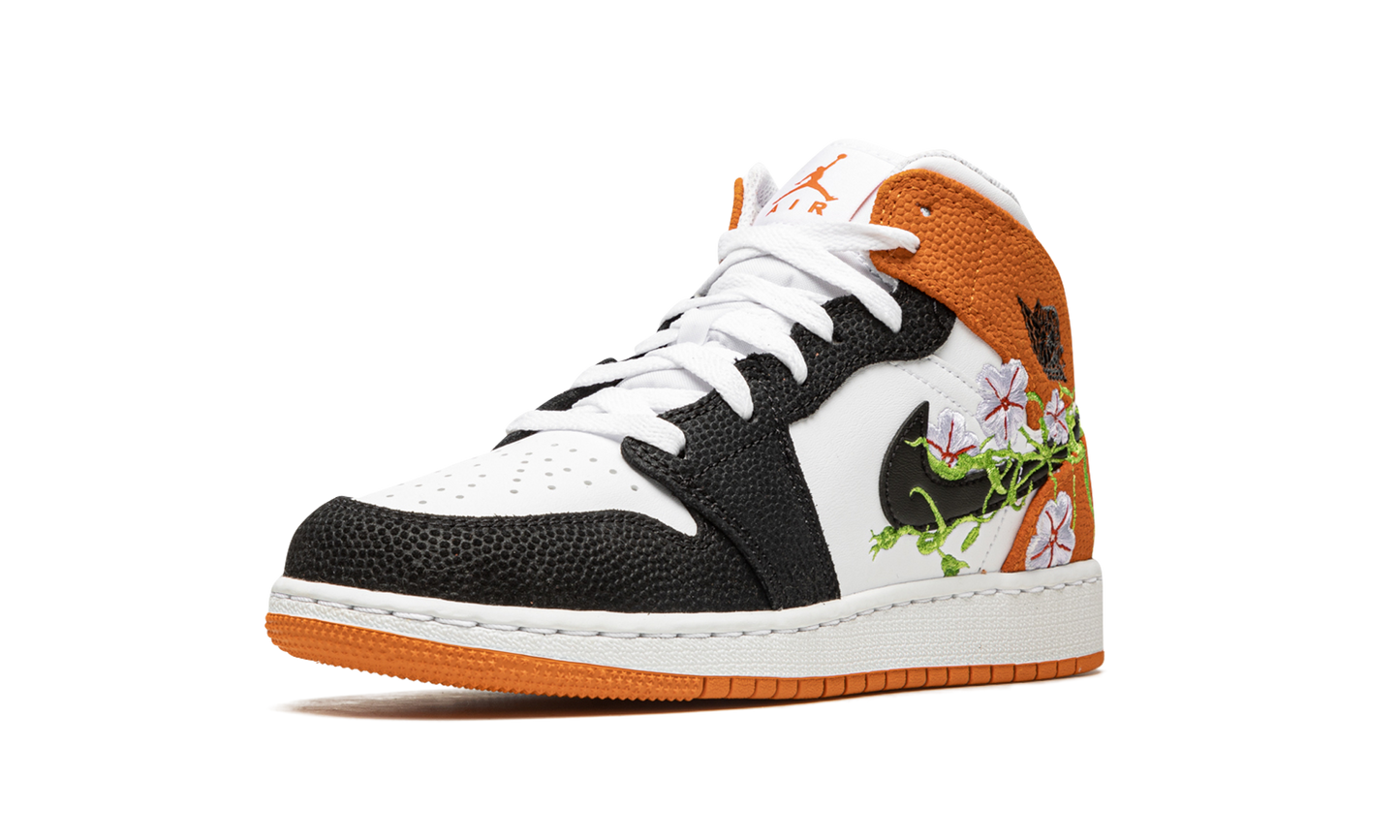 Air Jordan 1 Mid GS Basketball Blossom DQ8390 100