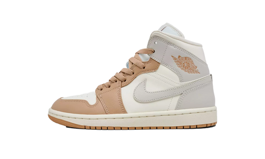 Air Jordan 1 Mid WMNS Pale Ivory Hemp BQ6472 118