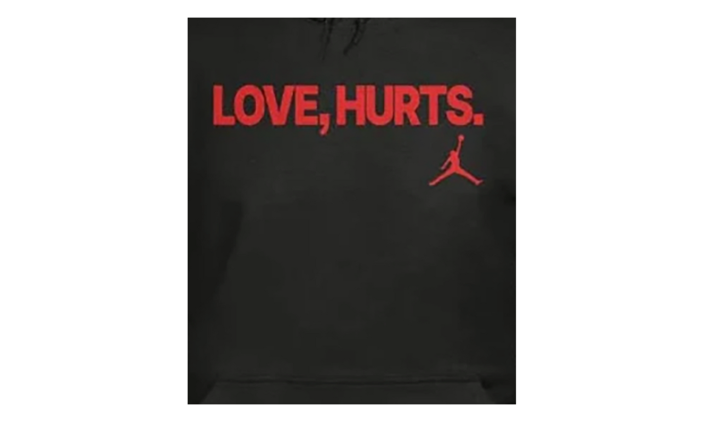 Jordan Fleece Love Hurts Jalen Hurts Hoodie Bred IQ3843 010