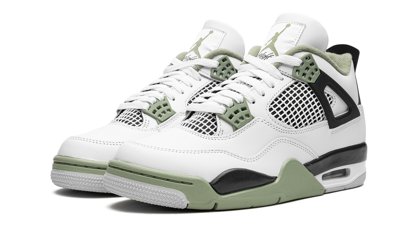 Air Jordan 4 Retro WMNS Seafoam Oil Green AQ9129 103