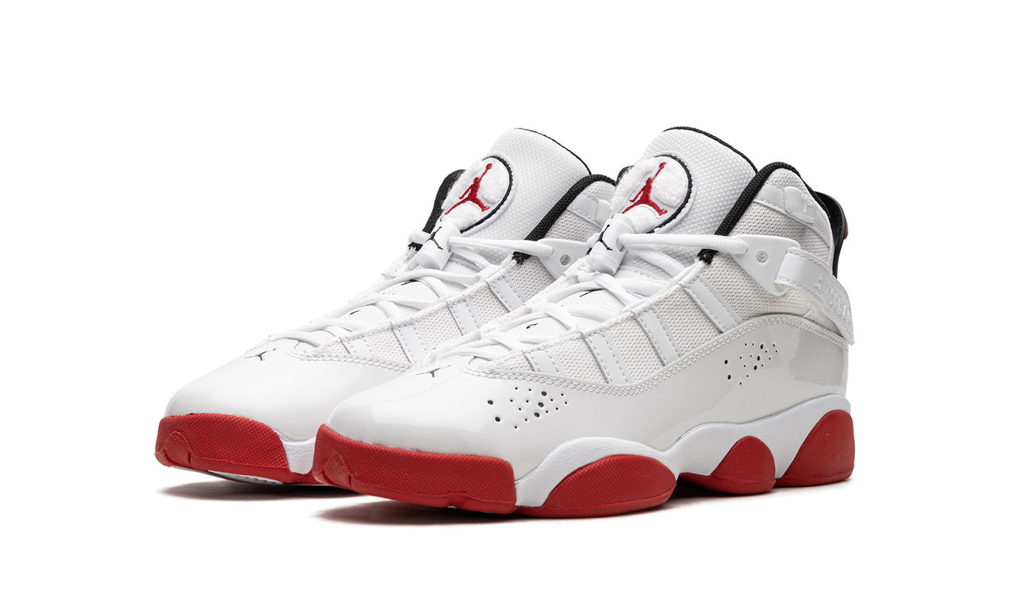 Jordan 6 Rings GS White University Red 323419 160