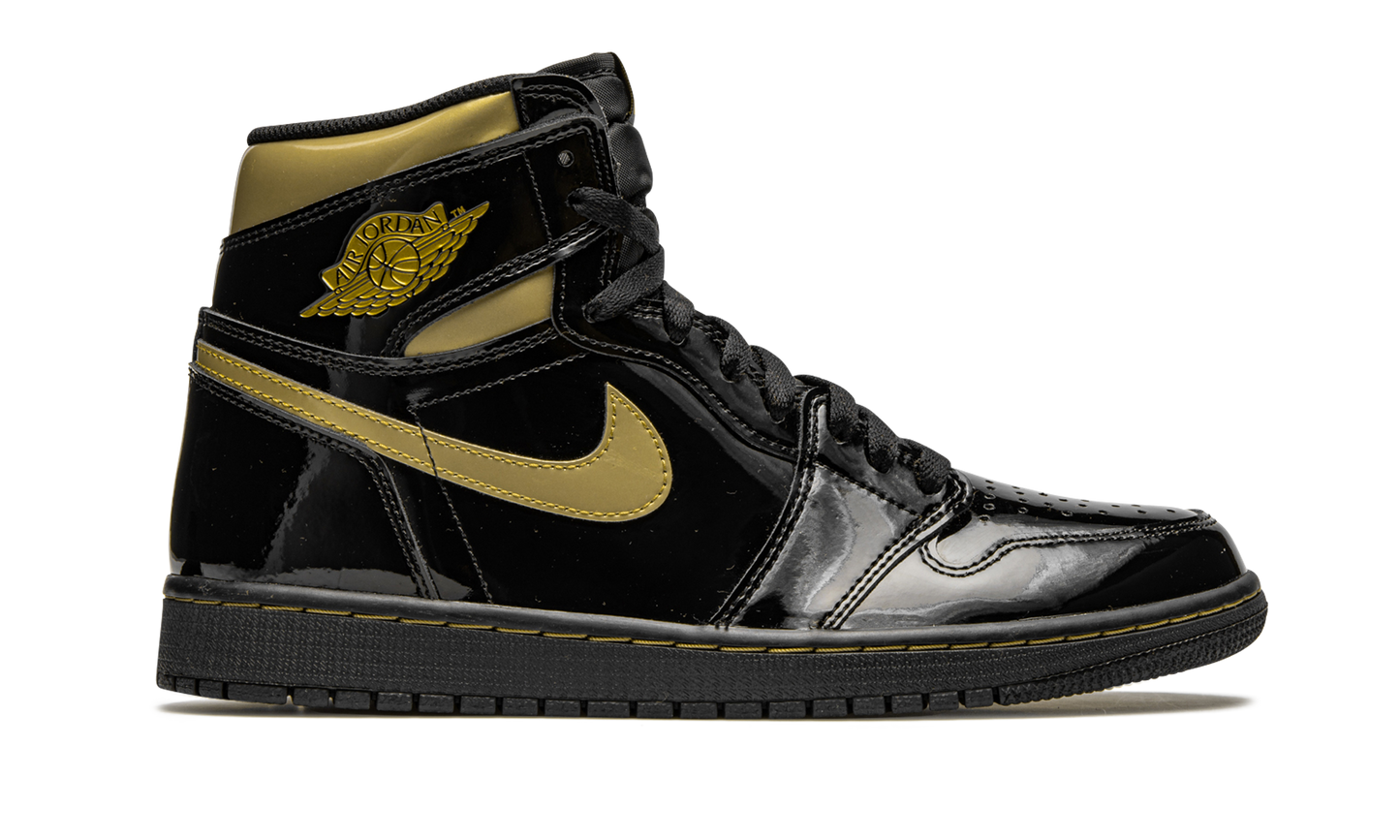 Air Jordan 1 Retro High OG Black Metallic Gold 555088 032