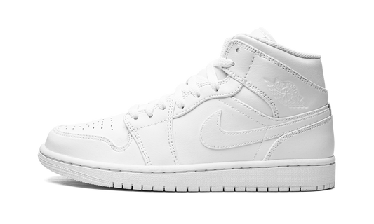 Air Jordan 1 Mid Triple White 554724 136