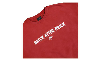 Air Jordan x Nigel Sylvester Brick After Brick Fleece Crewneck Sweatshirt Vermilion / Sail IQ8154 671