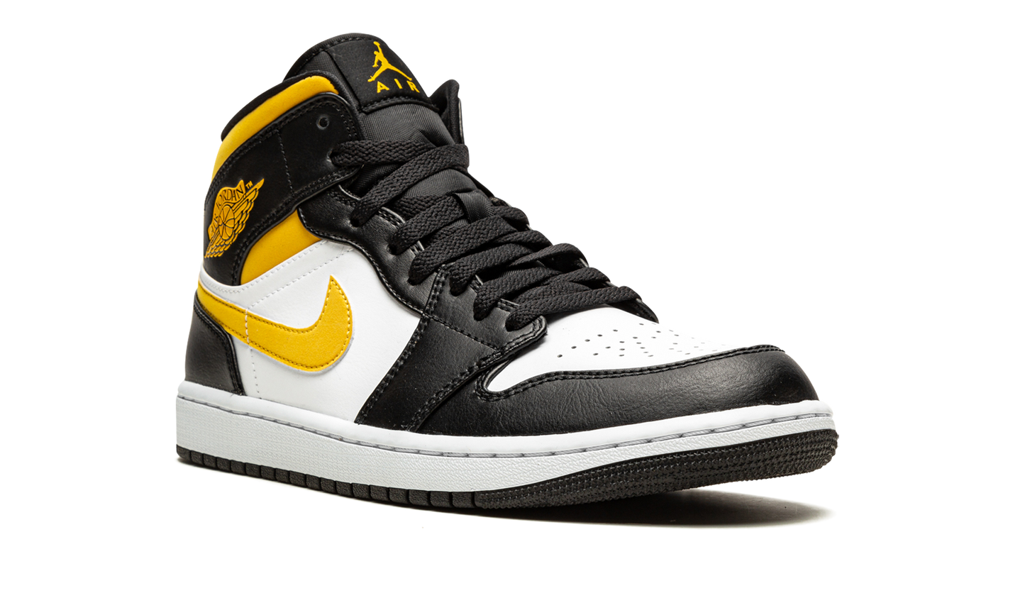 Air Jordan 1 Mid White / Pollen / Black 554724 177