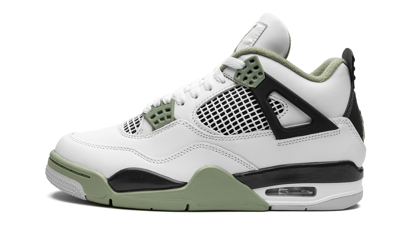 Air Jordan 4 Retro WMNS Seafoam Oil Green AQ9129 103