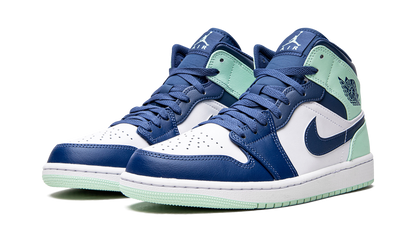 Air Jordan 1 Mid Blue Mint 554724 413