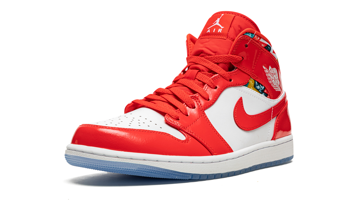 Air Jordan 1 Mid SE Barcelona Sweater DC7294 600
