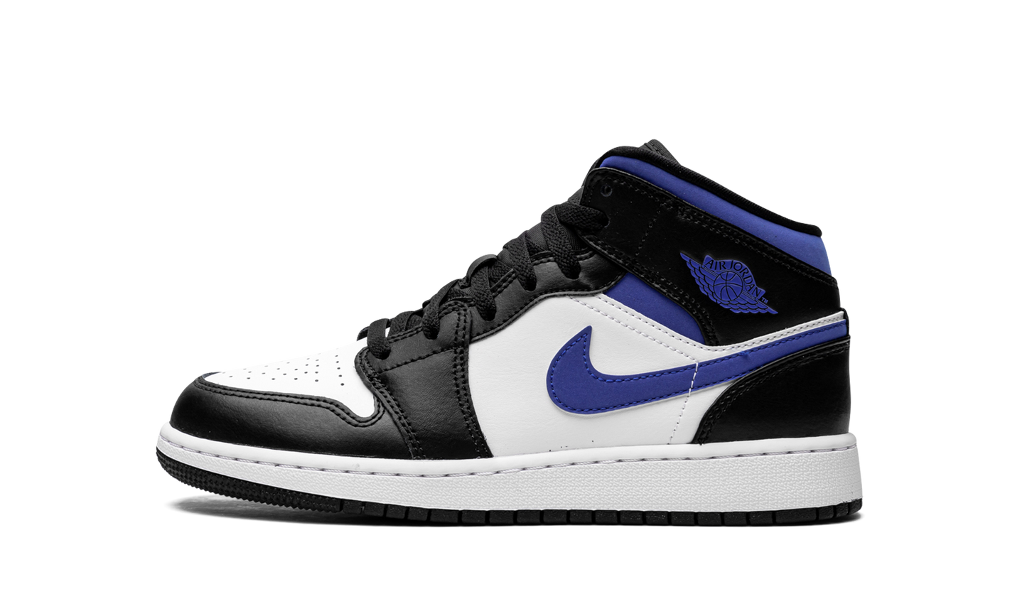 Air Jordan 1 Mid GS Racer Blue / Black / White 554725 140