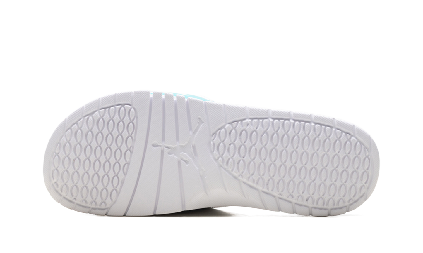 Jordan Hydro 5 Retro Slide White New Emerald Grape Ice Black 555501 103