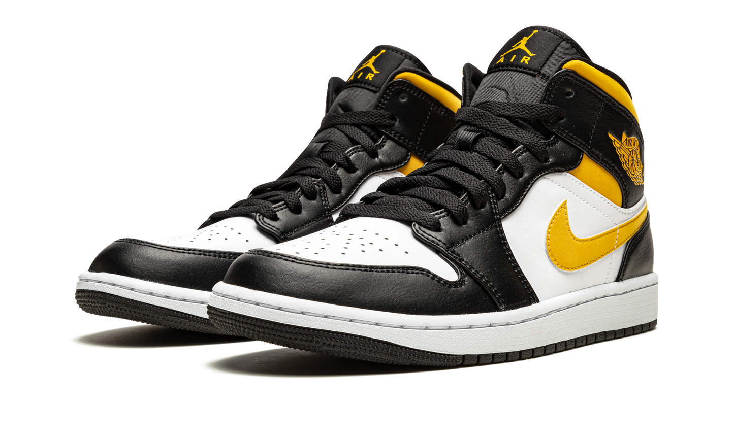 Air Jordan 1 Mid White / Pollen / Black 554724 177