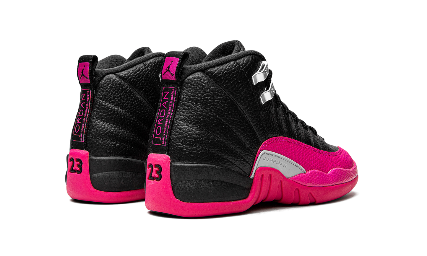 Air Jordan 12 Retro GS Black Pink 510815 026