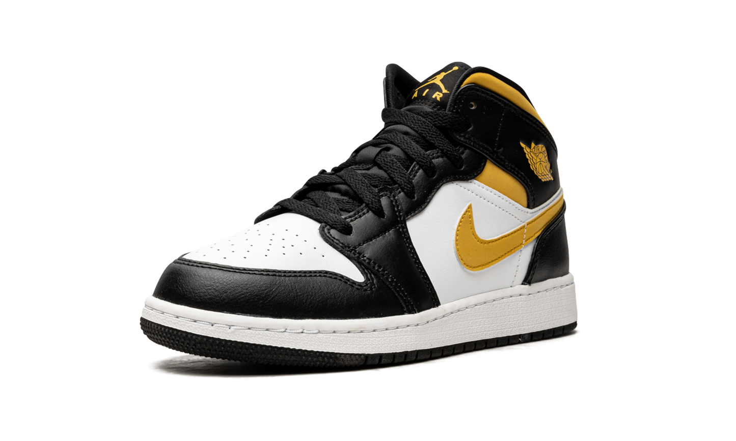 Air Jordan 1 Mid GS Pollen / Black / White 554725 177