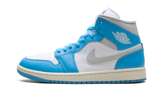 Jordan 1 Mid WMNS Dark Powder Blue White Sail Neutral Grey BQ6472 400