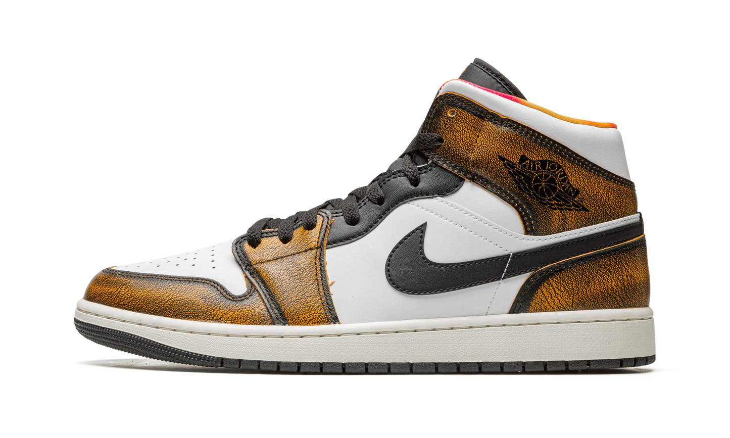 Air Jordan 1 Mid SE Orange Wear Away DQ8417 071