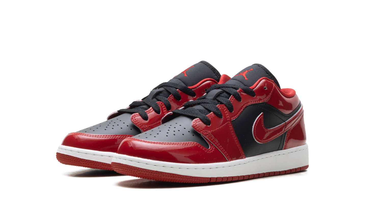Air Jordan 1 Low SE GS Patent Bred HV4396 006