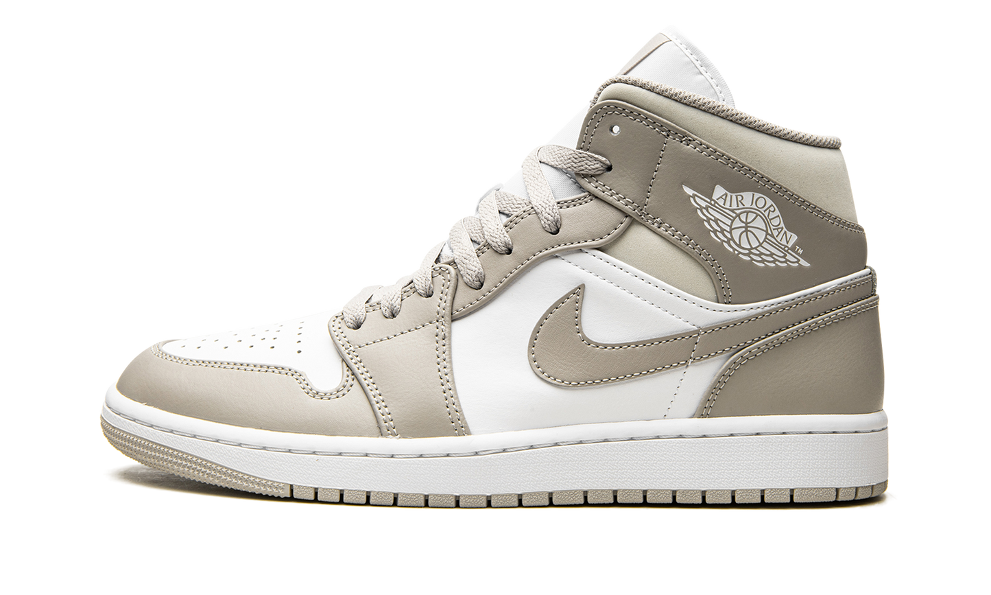 Air Jordan 1 Mid Linen / College Grey 554724 082