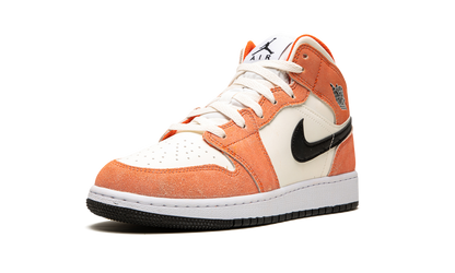 Air Jordan 1 Mid SE GS Orange Suede DV1336 800