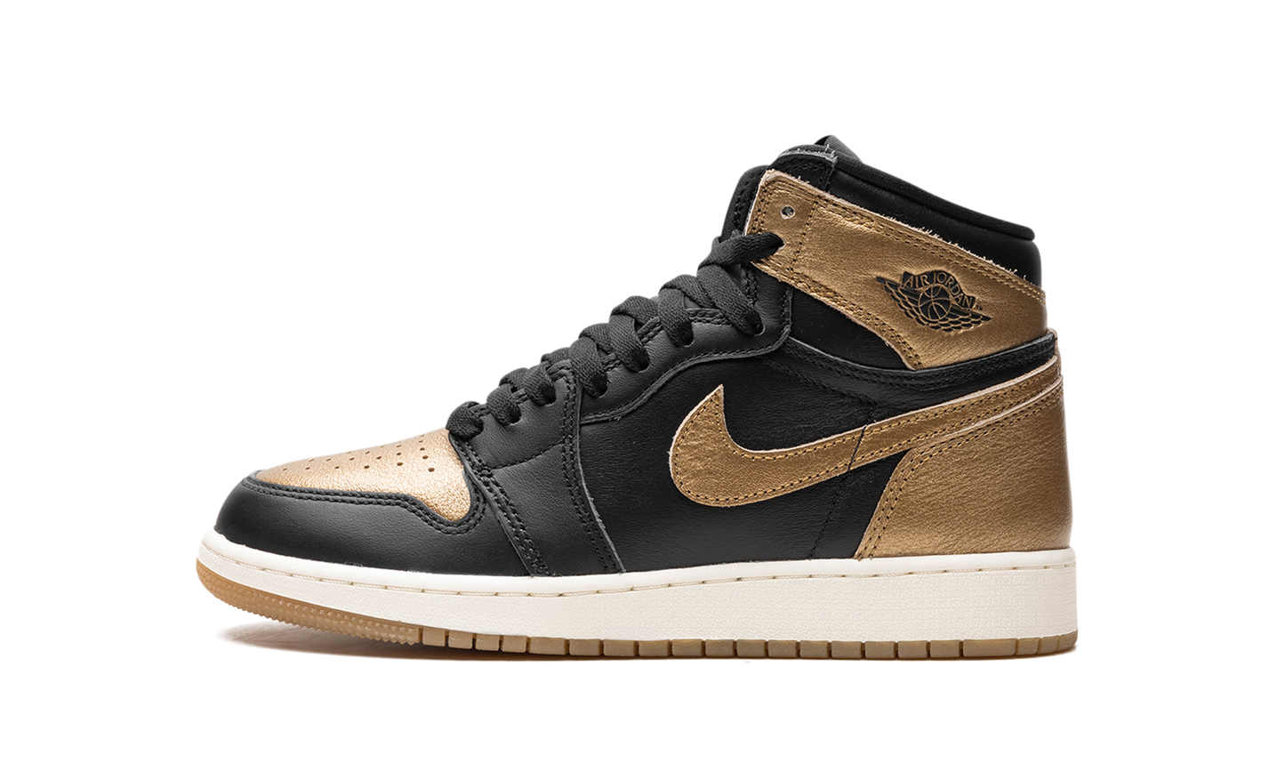 Air Jordan 1 GS Black Metallic Gold FD1437 071